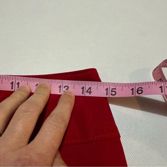 Worthington Bright Red Christmas Holiday Career Pencil Skirt Women’s Size 6‎ - Picture 4 of 5